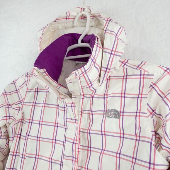 The North Face Jacket Womens Small White Hooded Hyvent Light Weight - Picture 2 of 16